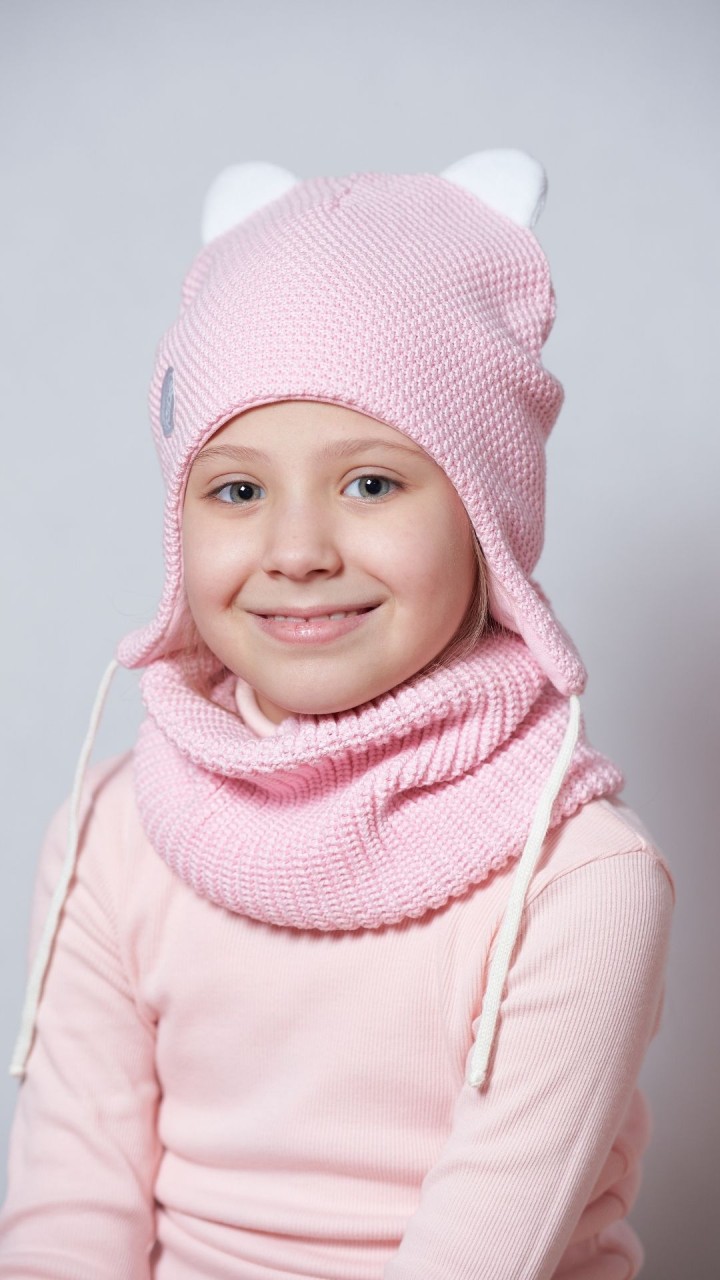 ДШЗ-22052-1 Шапка детская, розовое суфле